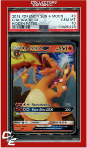 Hidden Fates 9 Charizard GX PSA 10