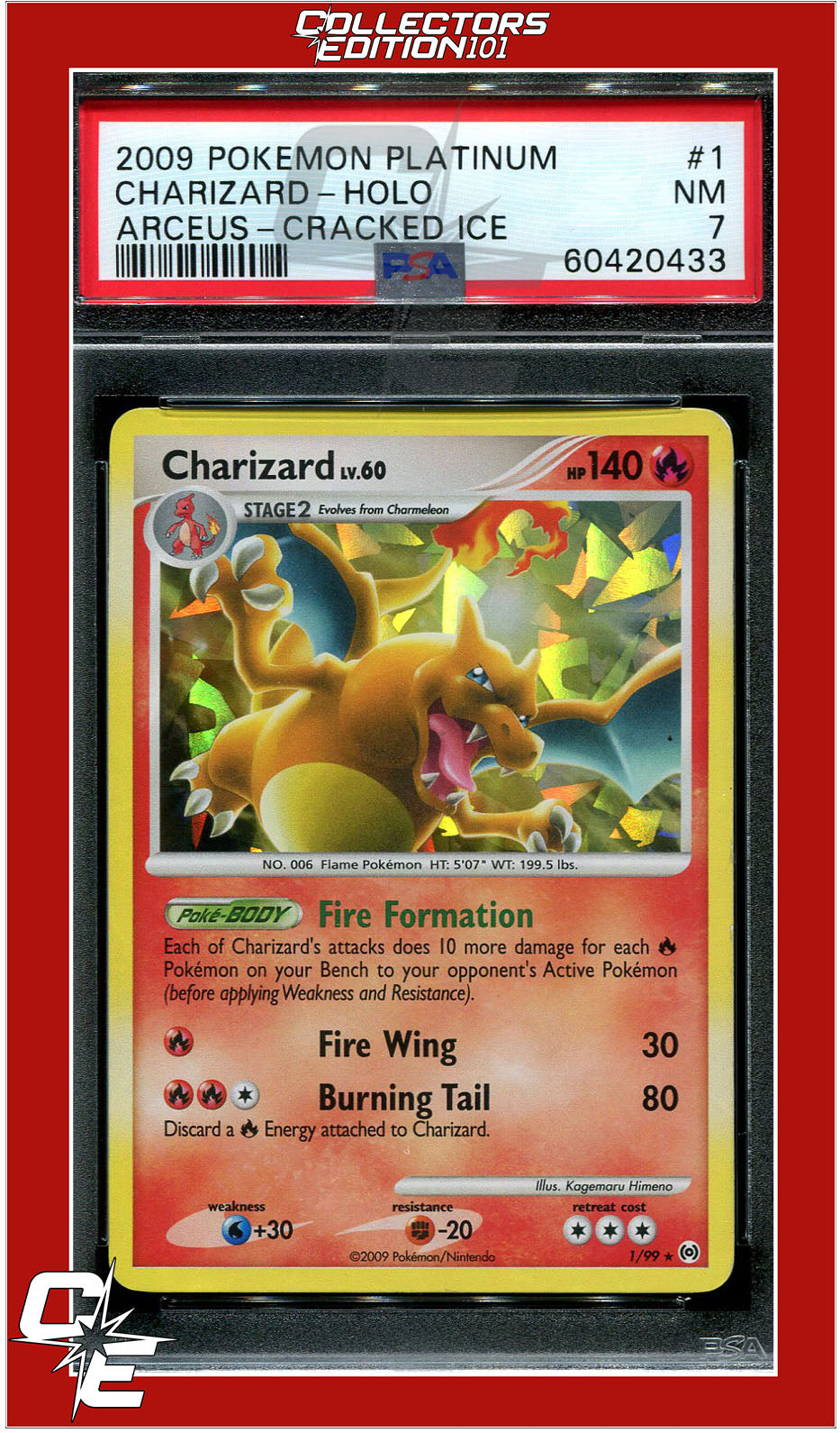 Pokemon Charizard sale 1/99 Cracked Ice Holo