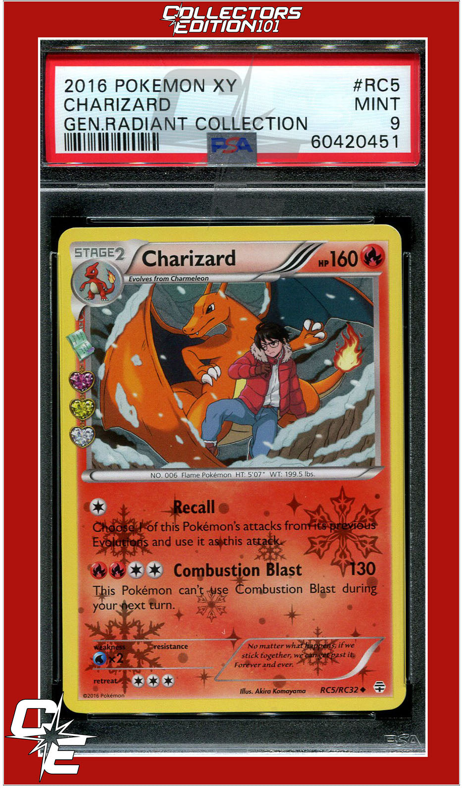 Generations Radiant Collection RC5 Charizard PSA 9