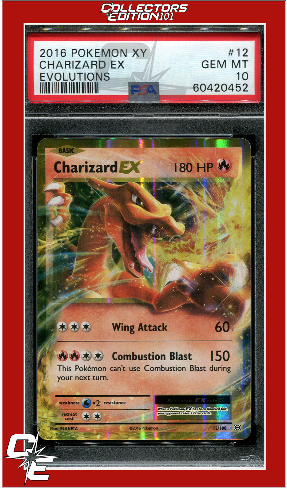 Evolutions 12 Charizard EX PSA 10