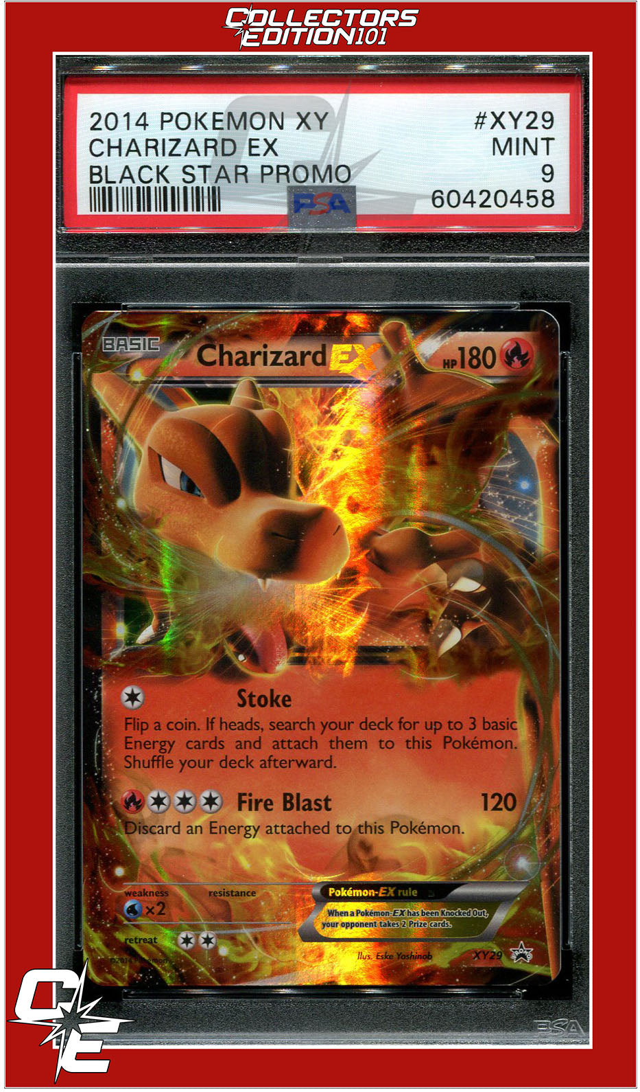 XY Black Star Promo XY29 Charizard EX PSA 9