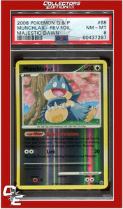 Majestic Dawn 68 Munchlax Reverse Foil PSA 8