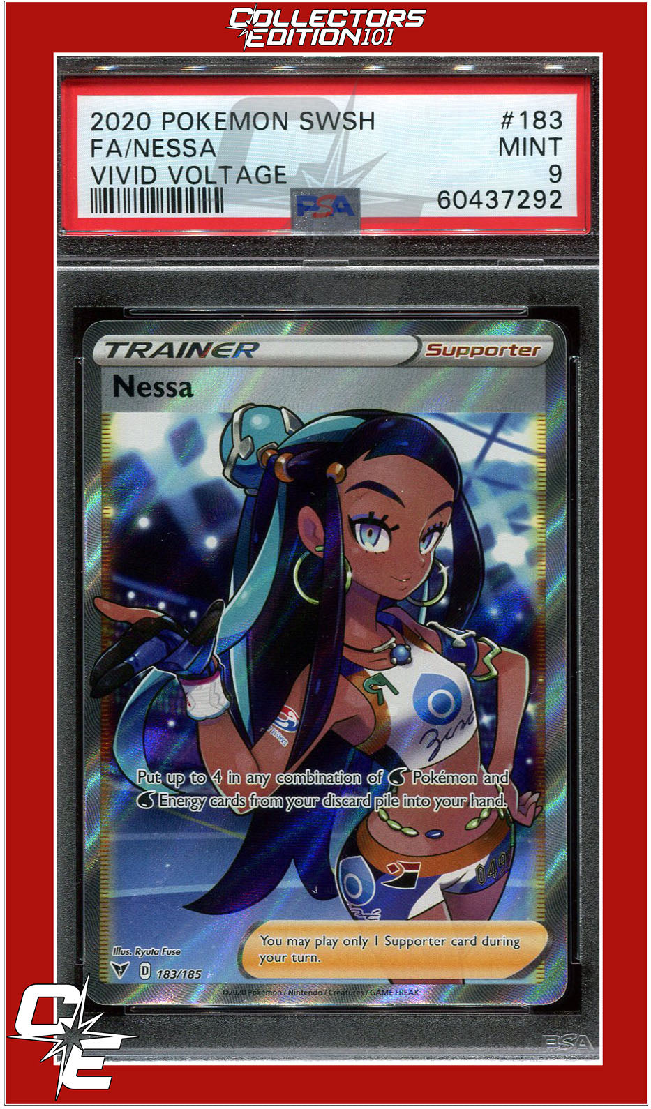 Vivid Voltage 183 Full Art Nessa PSA 9