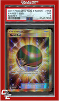 Sun & Moon 158 Full Art Nest Ball Secret PSA 7
