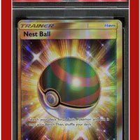 Sun & Moon 158 Full Art Nest Ball Secret PSA 7