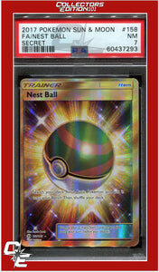 Sun & Moon 158 Full Art Nest Ball Secret PSA 7