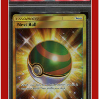 Sun & Moon 158 Full Art Nest Ball Secret PSA 9