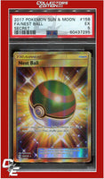 Sun & Moon 158 Full Art Nest Ball Secret PSA 5
