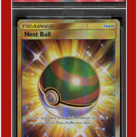 Sun & Moon 158 Full Art Nest Ball Secret PSA 5