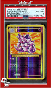 Evolutions 45 Nidoking Reverse Foil PSA 8