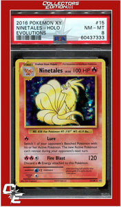 Evolutions 15 Ninetales Holo PSA 8