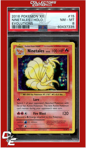 Evolutions 15 Ninetales Holo PSA 8