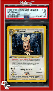 Neo Genesis 1st Edition 42 Noctowl PSA 7