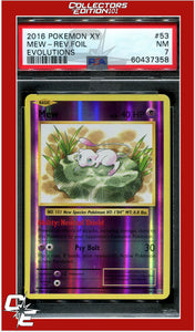 Evolutions 53 Mew Reverse Foil PSA 7