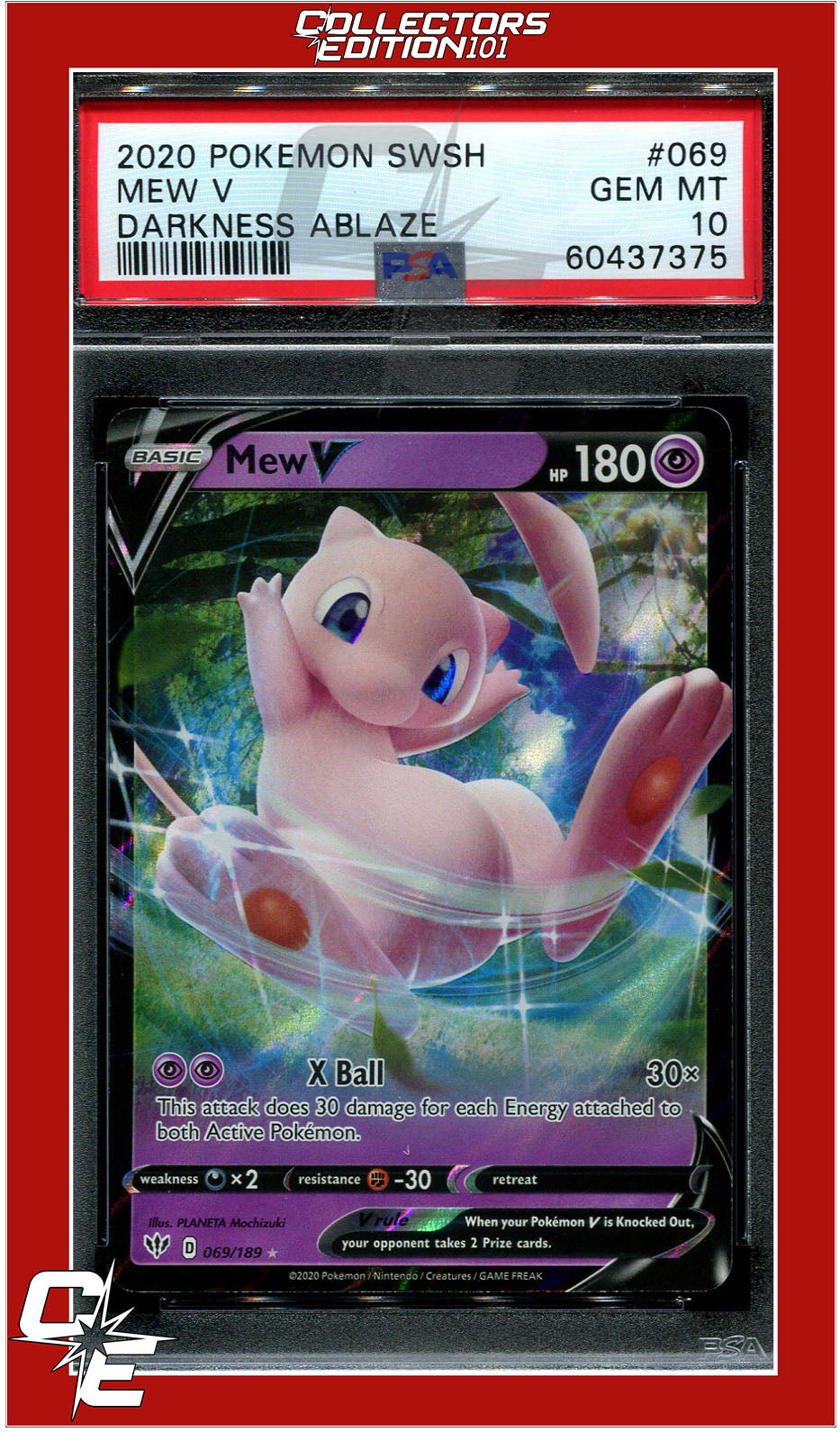 Mew V - Darkness Ablaze Pokémon card 069/189