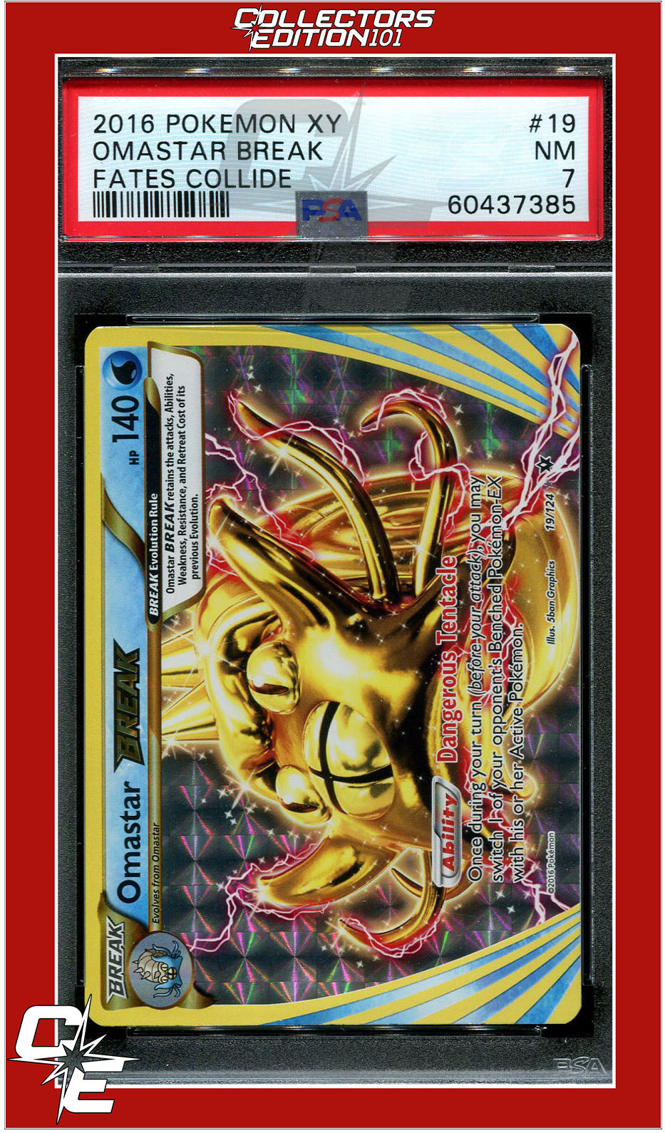 Fates Collide 19 Omastar Break PSA 7