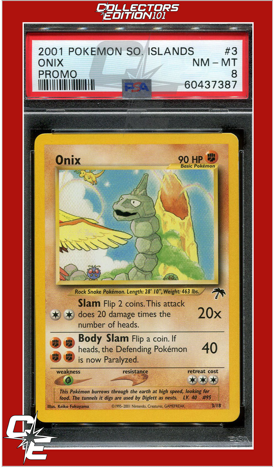 Southern Islands Promo 3 Onix PSA 8