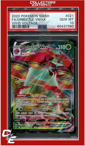 Vivid Voltage 021 Full Art Orbeetle Vmax PSA 10