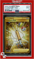 Sword & Shield 215 Full Art Ordinary Rod Secret PSA 9
