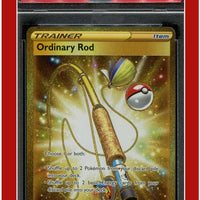 Sword & Shield 215 Full Art Ordinary Rod Secret PSA 9