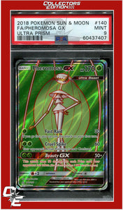 Ultra Prism 140 Full Art Pheromosa GX PSA 9