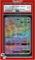 Crimson Invasion 116 Full Art Guzzlord GX Secret PSA 9
