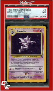 Fossil 6 Haunter Holo PSA 7