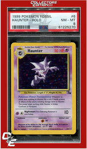 Fossil 6 Haunter Holo PSA 8