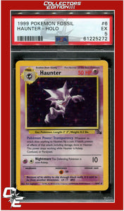 Fossil 6 Haunter Holo PSA 5