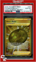 Vivid Voltage 201 Full Art Hero's Medal Secret PSA 10
