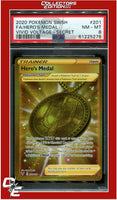 Vivid Voltage 201 Full Art Hero's Medal Secret PSA 8
