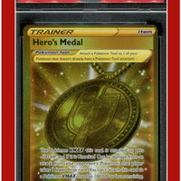 Vivid Voltage 201 Full Art Hero's Medal Secret PSA 8