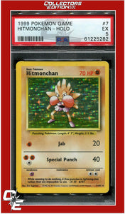 Base Set 7 Hitmonchan Holo PSA 5