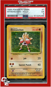 Base Set 7 Hitmonchan Holo PSA 5