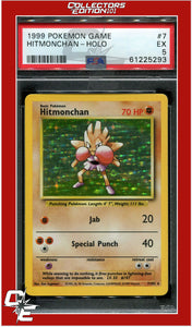 Base Set 7 Hitmonchan Holo PSA 5