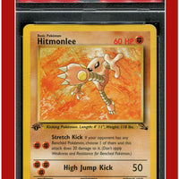 Fossil 22 Hitmonlee 1st Edition PSA 1