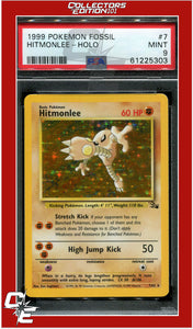 Fossil 7 Hitmonlee Holo PSA 9