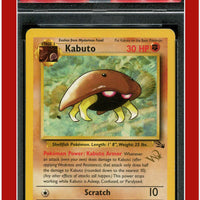 Fossil 50 Kabuto Wizards Gold Stamp PSA 7