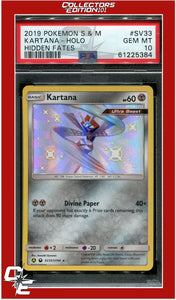 Hidden Fates SV33 Kartana Holo PSA 10