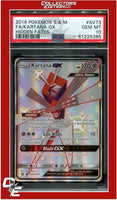 Hidden Fates SV73 Full Art Kartana GX PSA 10
