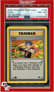 Gym Challenge 106 Koga 1st Edition PSA 8