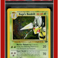 Gym Challenge 9 Koga's Beedrill Holo PSA 5