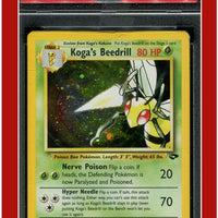 Gym Challenge 9 Koga's Beedrill Holo PSA 3