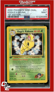 Gym Challenge 47 Koga's Kakuna 1st Edition PSA 9