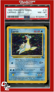 Fossil 10 Lapras Holo PSA 8