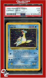 Fossil 10 Lapras Holo PSA 5