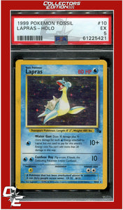 Fossil 10 Lapras Holo PSA 5