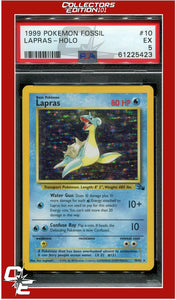 Fossil 10 Lapras Holo PSA 5