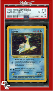 Fossil 10 Lapras Holo PSA 6