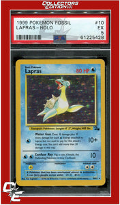 Fossil 10 Lapras Holo PSA 5